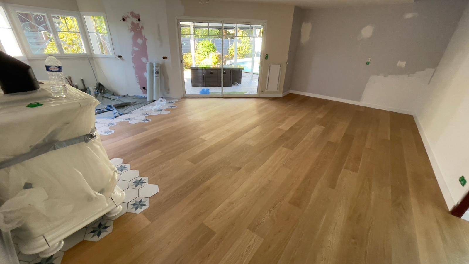Pose parquet contre collé chêne  RM PARQUET BORDEAUX
