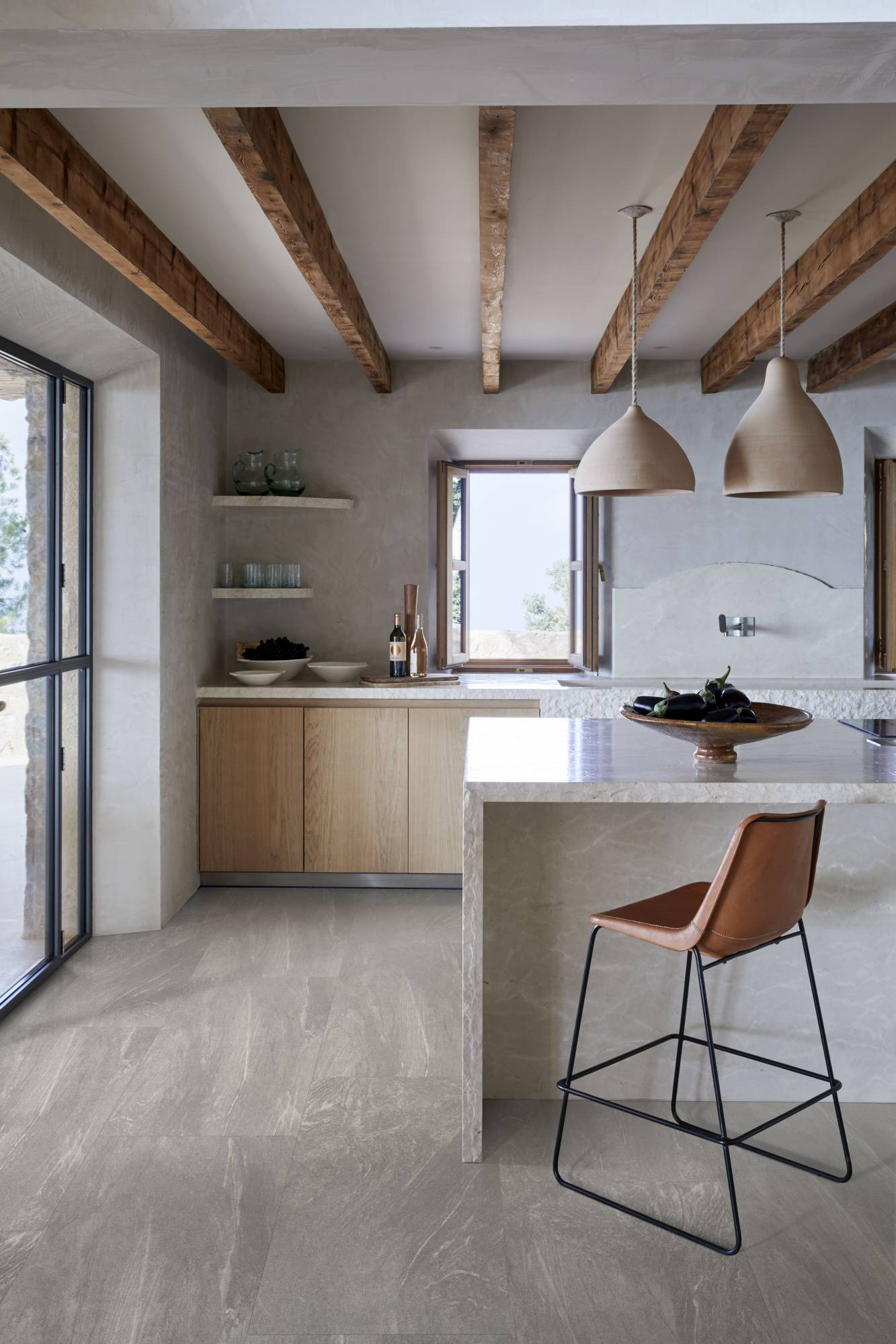 Parquet dalle imitation pierre vinyle pvc bordeaux 