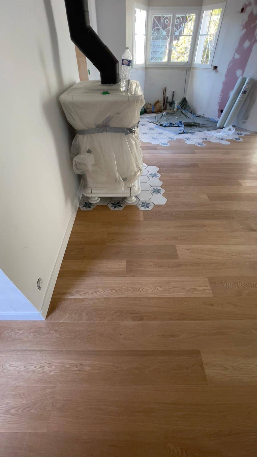 Pose parquet contre collé chêne  RM PARQUET BORDEAUX