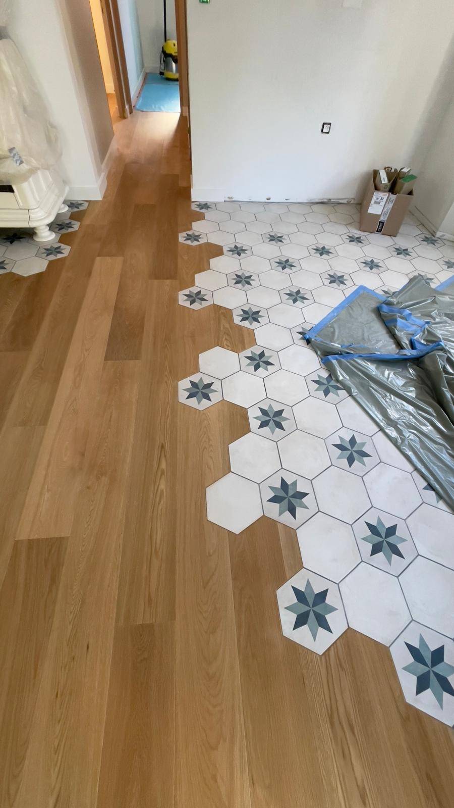 Pose parquet contre collé chêne  RM PARQUET BORDEAUX