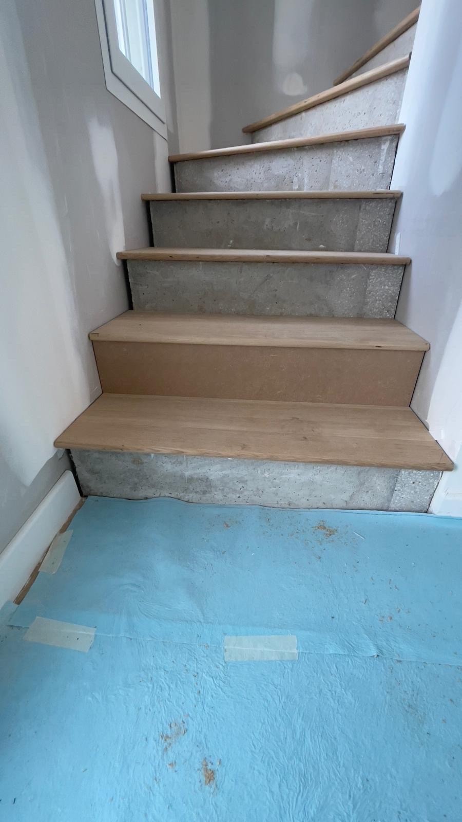 Habillage Escalier en Marche Chêne Massif