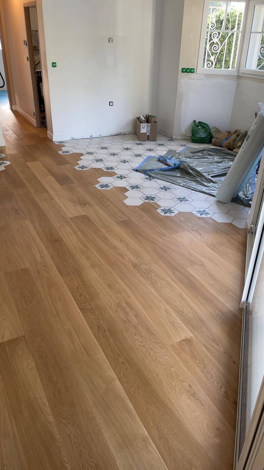 Pose parquet contre collé chêne  RM PARQUET BORDEAUX