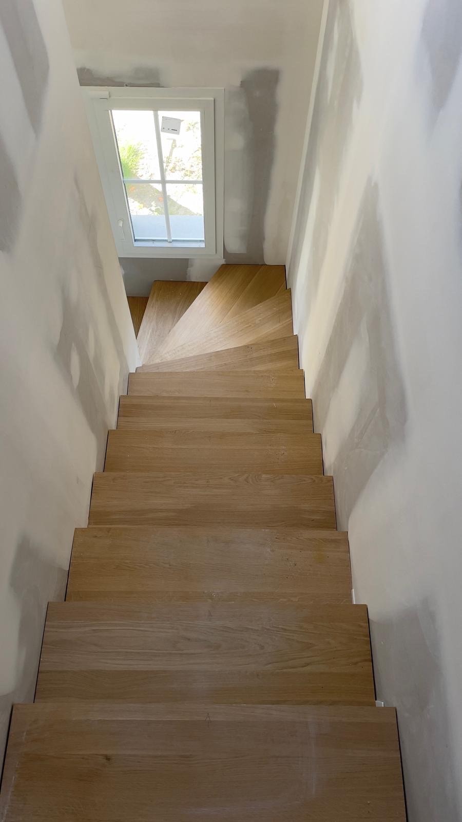 Habillage Escalier en Marche Chêne Massif