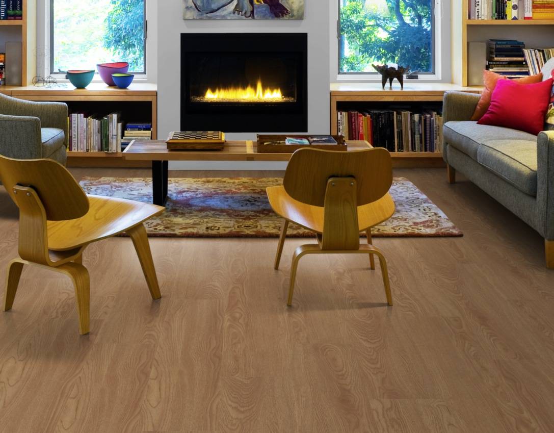 Parquet pvc vinyle clipsable bois chêne bordeaux 