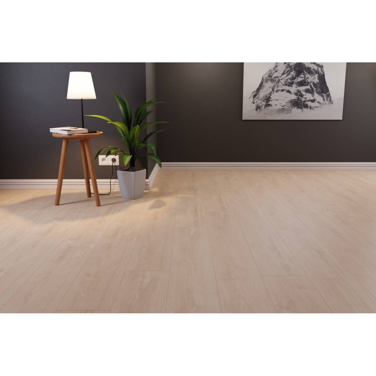 Parquet stratifié chêne clair 
