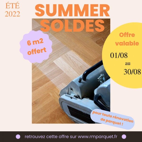 SOLDES D'ETE !!!!! pour toute rénovation ponçage de parquet